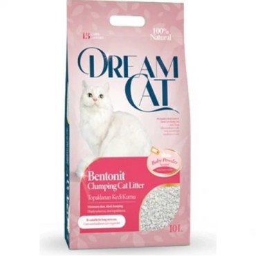 Dream Cat Bebek Pudrası Kokulu Kedi Kumu 10 L
