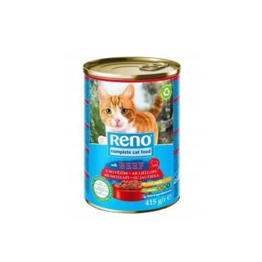 Reno Biftekli Parça Etli Yetişkin Kedi Konservesi 415 Gr